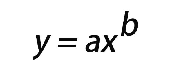 The general form of the power function model